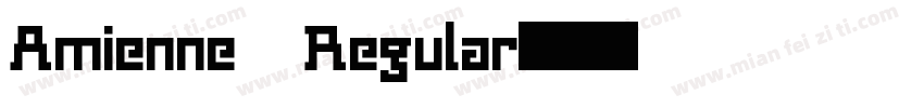 Amienne Regular字体转换